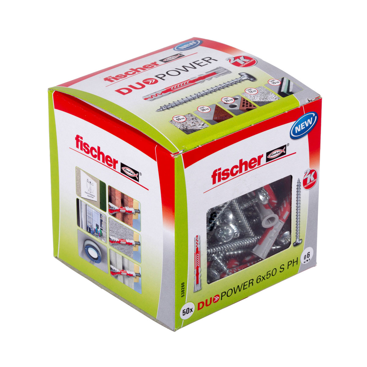Fischer Dübel DuoPower 6 x 50 mm 50 Stück Fischer Dübel DuoPower 6 x 50 mm 50 Stück