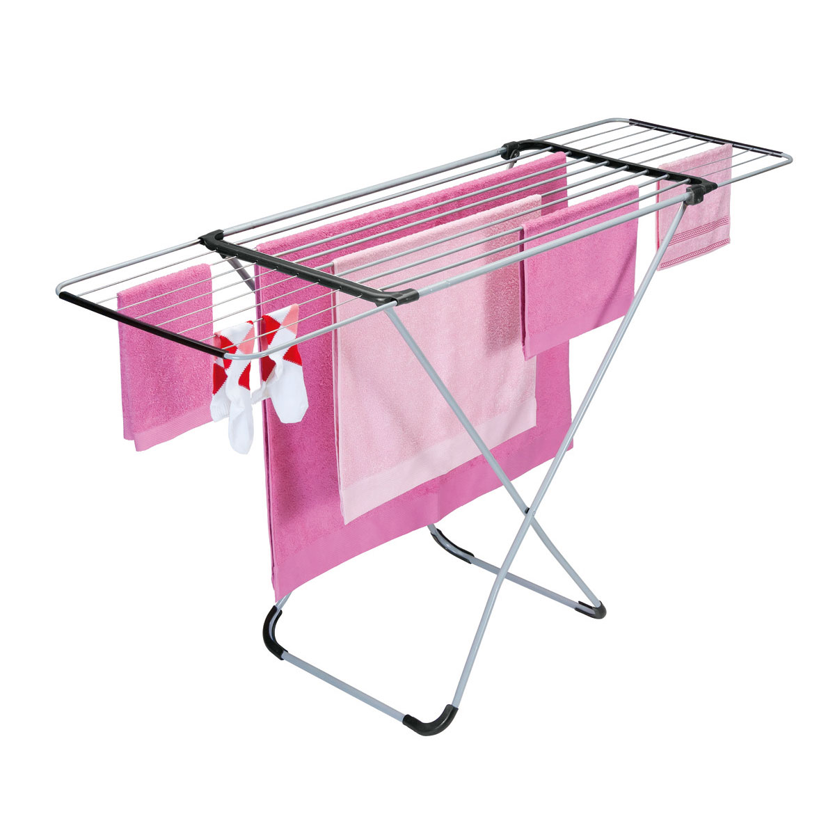 Metaltex Wäschetrockner Corfu 100/176 x 98 x 56 cm silber Bild 3