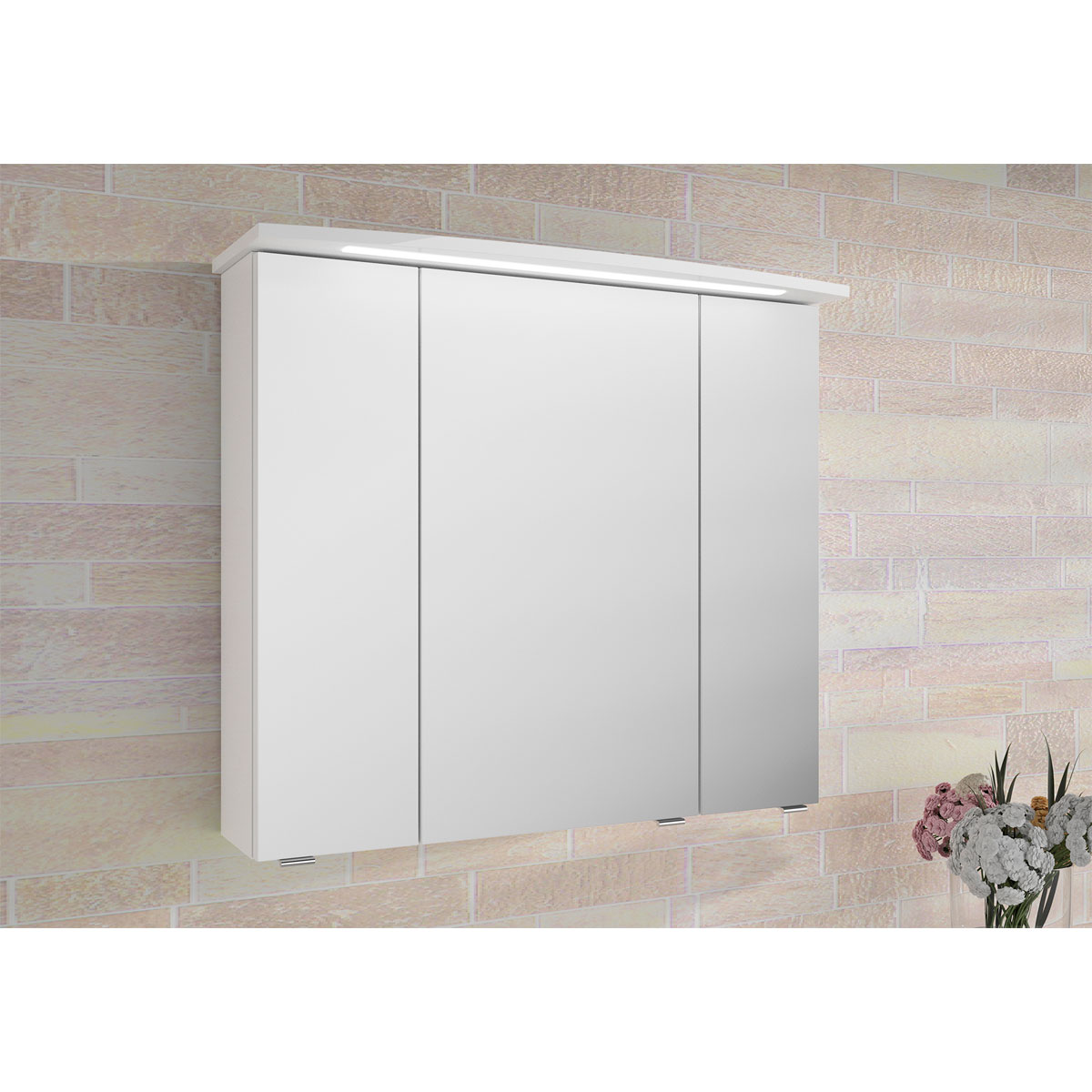 Pelipal Kranzbeleuchtung Asti weiß glänzend 82 x 1,6 x 26,5 cm Bild 2