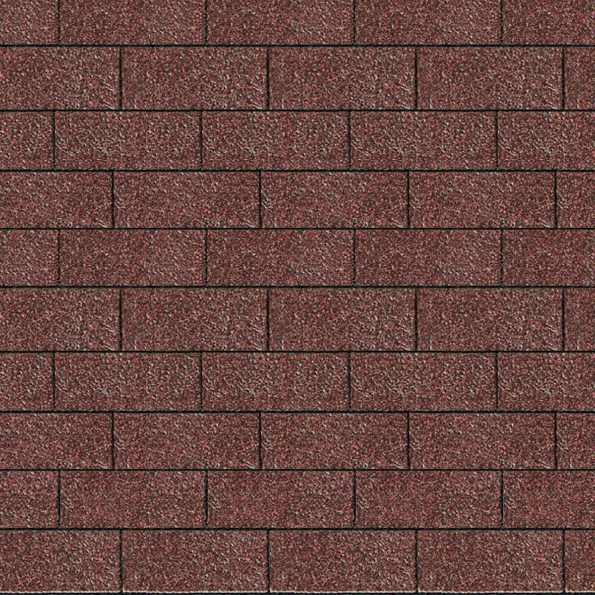 Karibu Dachschindeln Rechteck dunkelrot 3 m² Bild 2