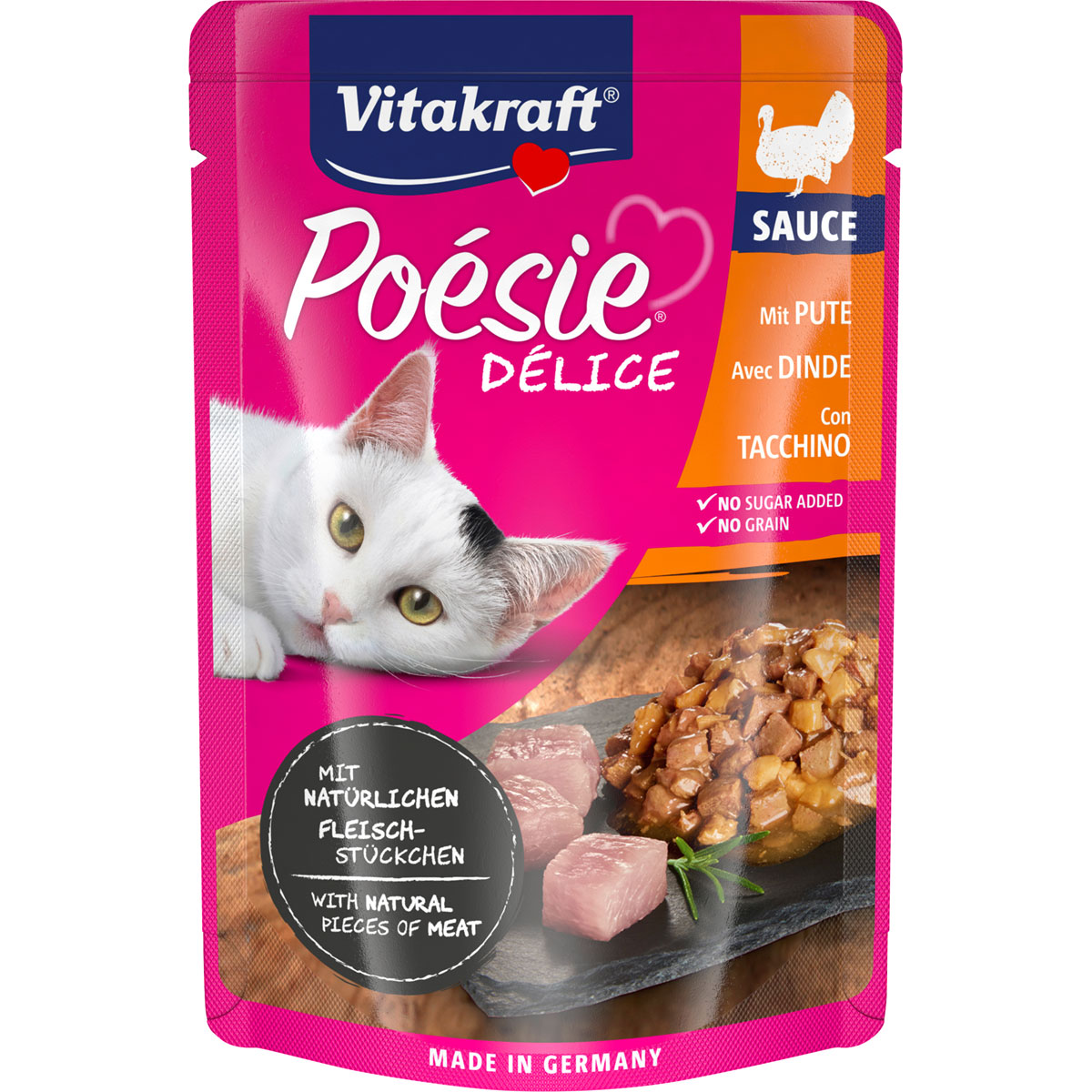 Vitakraft Poesie Delice Sauce Pouch Putenbrust 85g