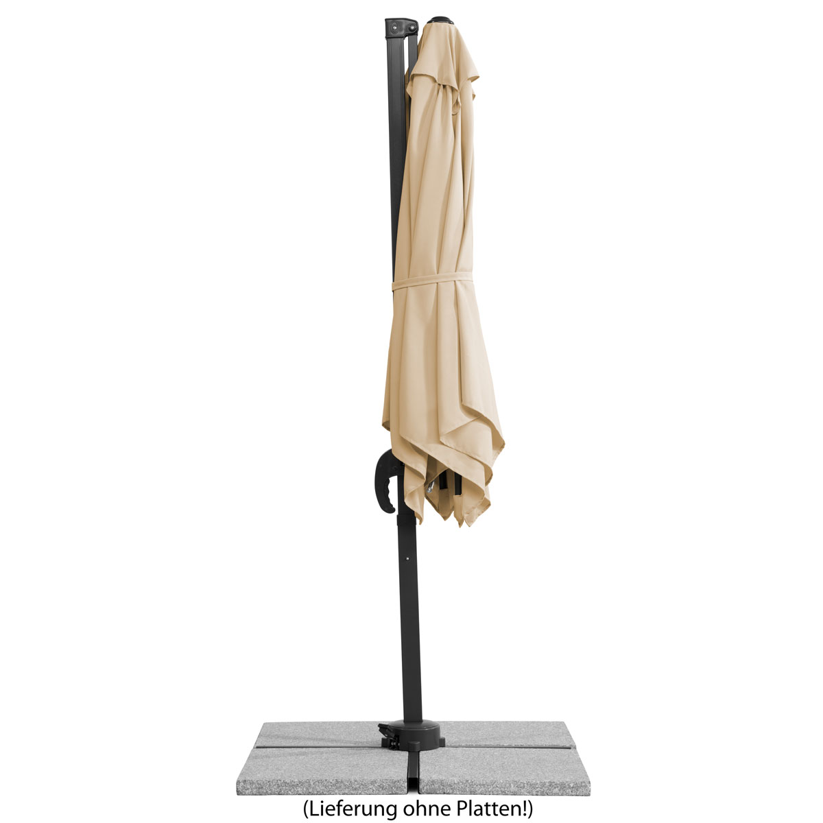 Schneider Schirme Ampelschirm Rhodos Junior 230 x 230 cm natur Bild 3