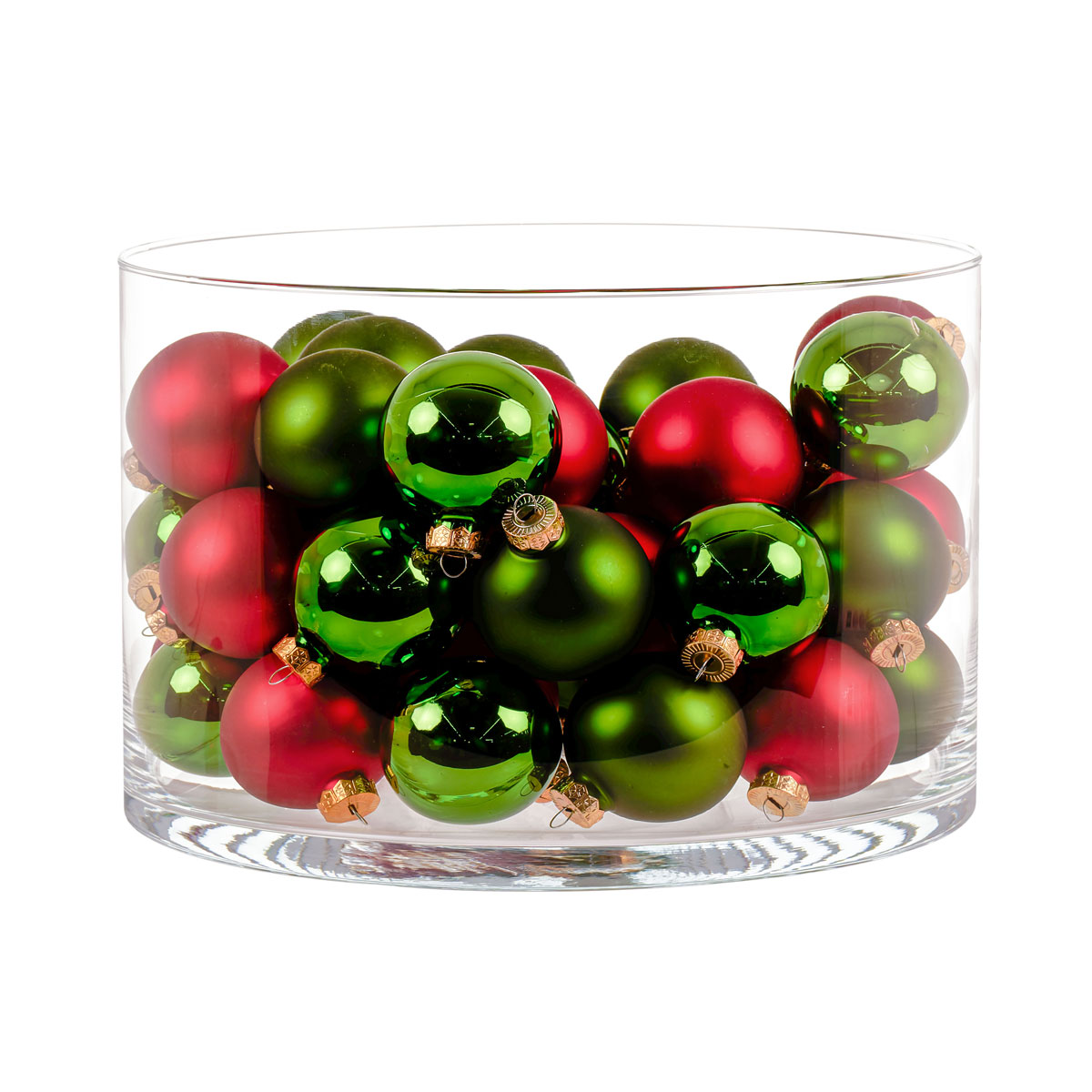 Ambientis Glaskugeln 4,5 cm rot grün Mix