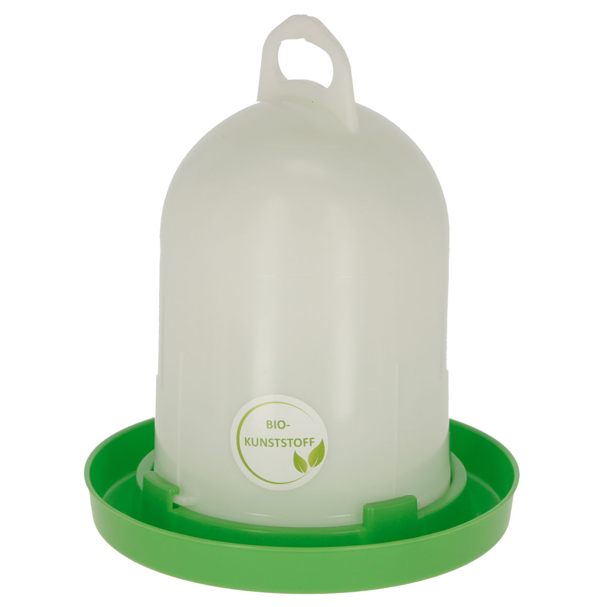 Bio-Kunststofftränke 5,5 L weiß-grün