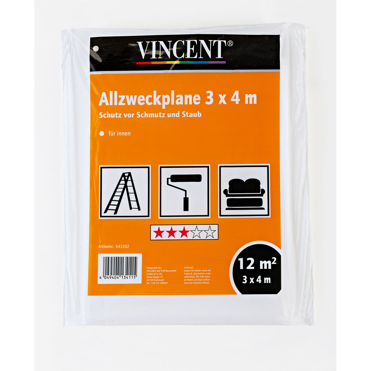 Vincent Allzweckplane 300 x 400 cm