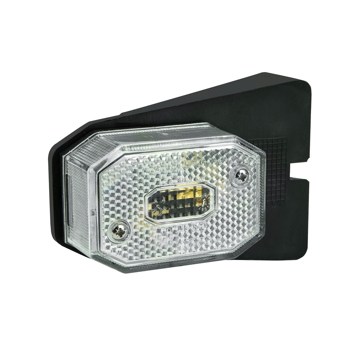 LAS 10122 Begrenzungsleuchte weiß mit Halter