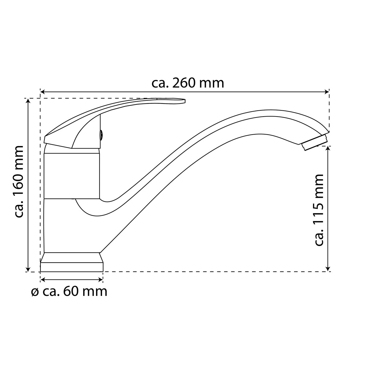 Eisl  Spültischarmatur „Rimini“ chrom  360° schwenkbar Bild 4