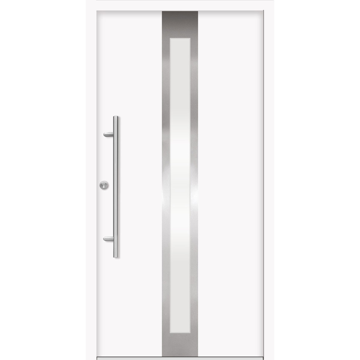 SplenDoor Premium-Haustür Passivedoor Stockholm energiesparend weiss 110 x 210 cm links