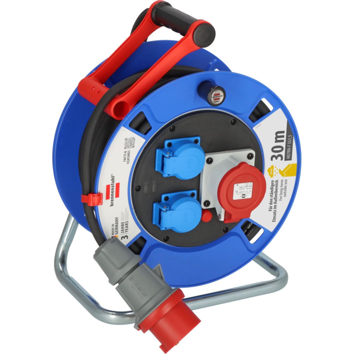 Brennenstuhl Garant CEE 1 IP44 Kabeltrommel 30m