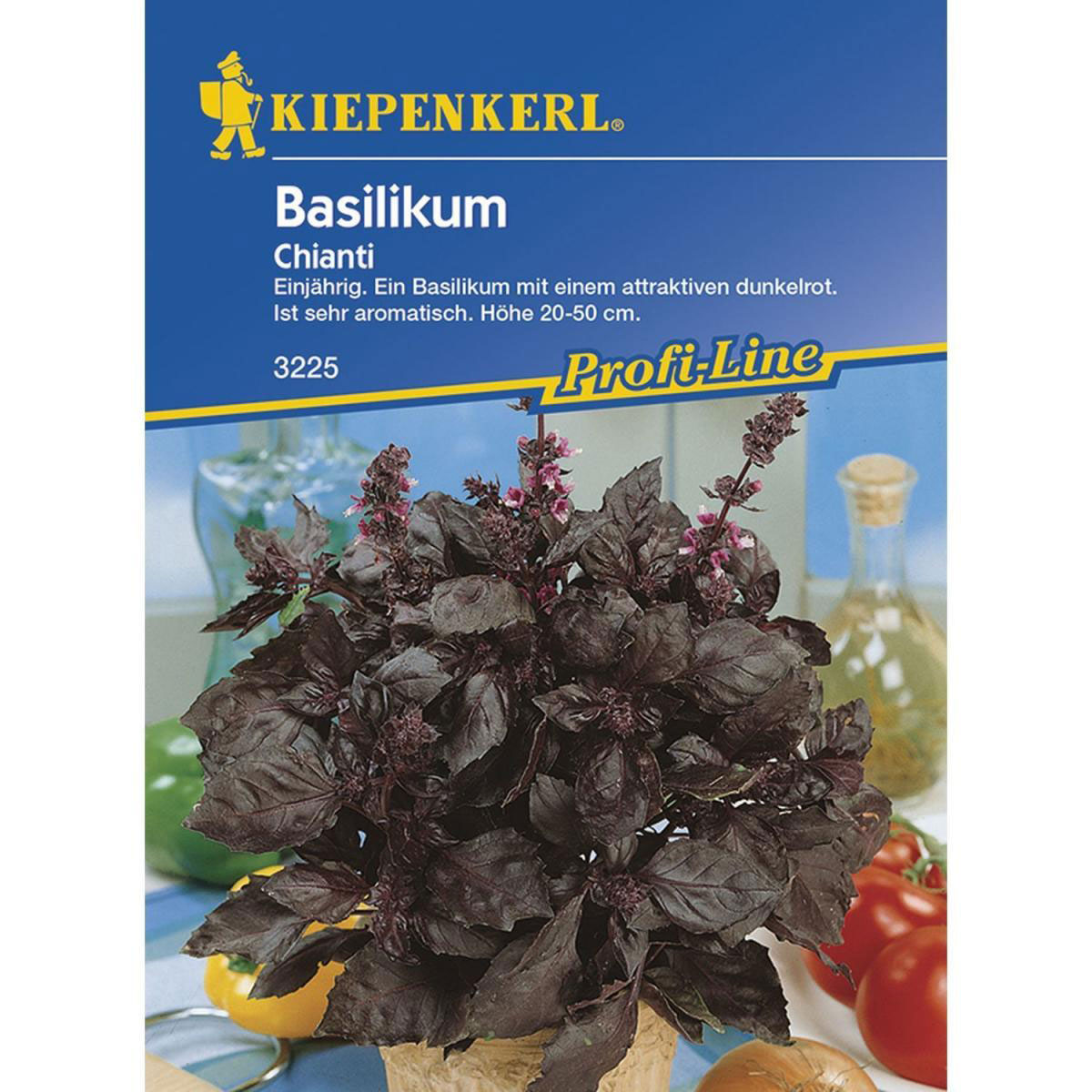 Kiepenkerl Basilikum Chianti rotblättrig einjährig Profi-Line