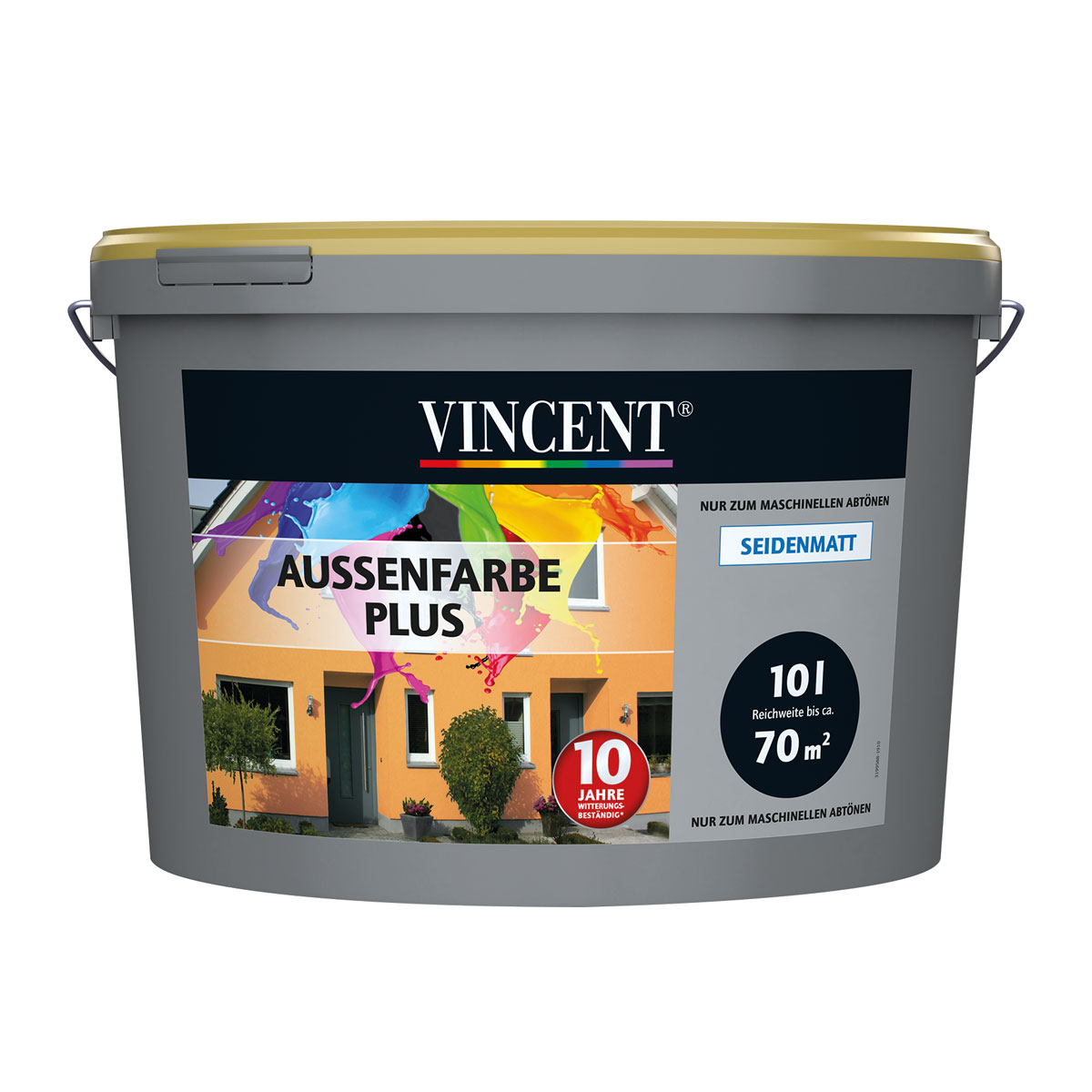 Vincent Fassadenfarbe Außenfarbe Plus Mix It 10 l