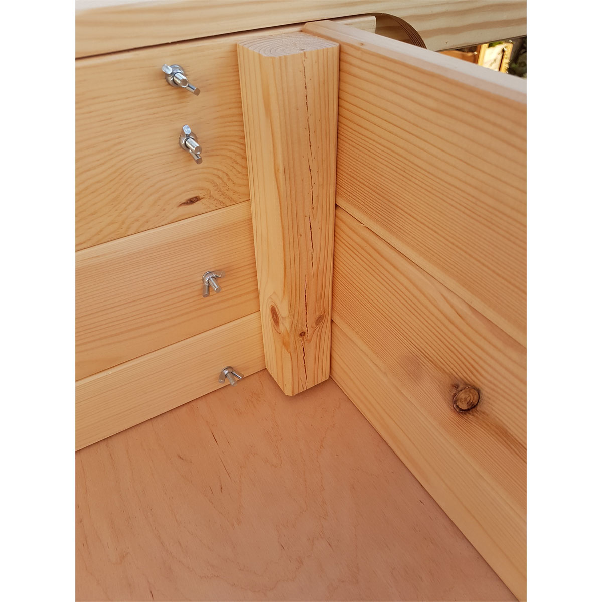 Promadino Marktwagen mit Baldachin weiß/blau Bild 2