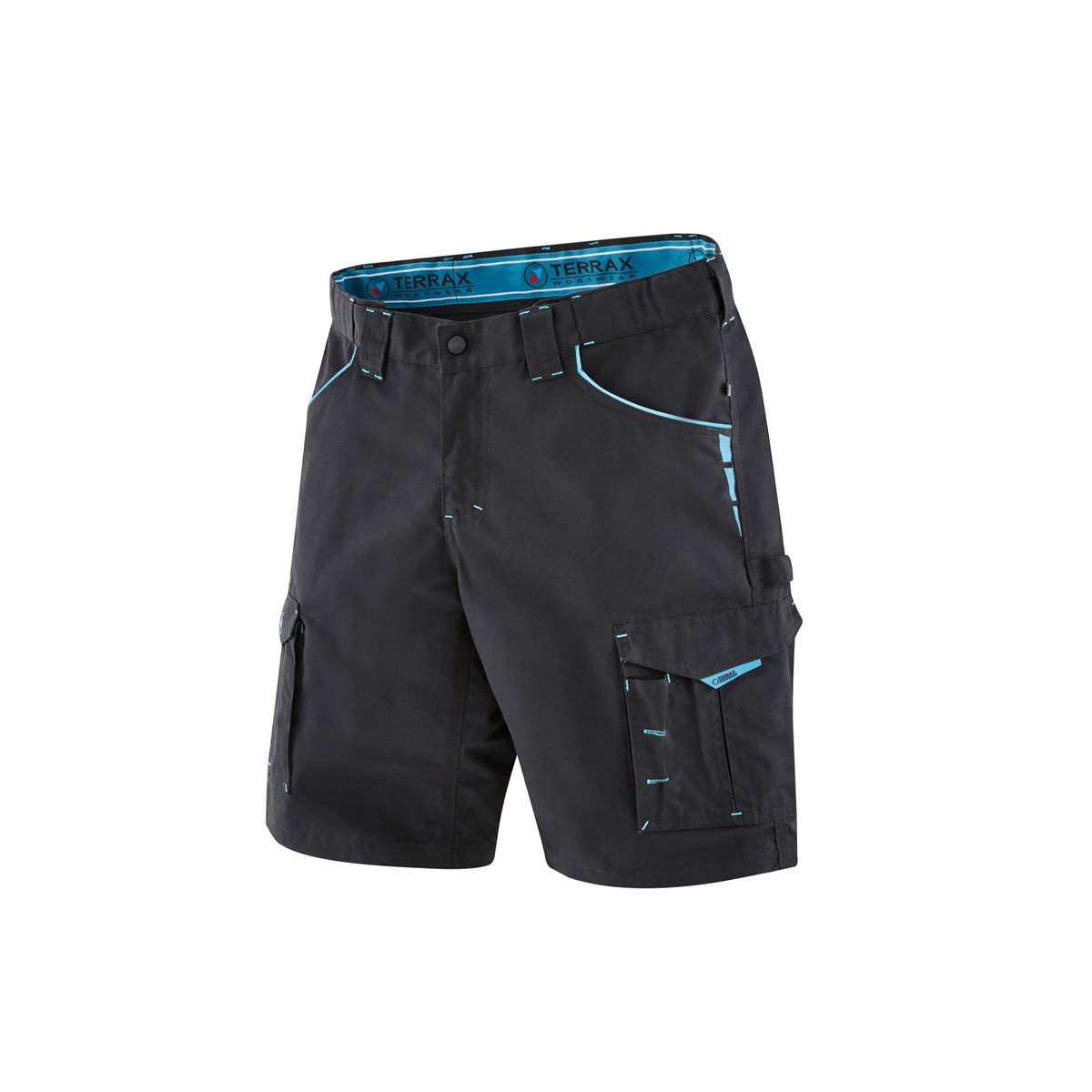 Terrax Workwear Arbeitsshort schwarz-azur Größe 52 Terrax Workwear Arbeitsshort schwarz-azur Größe 52