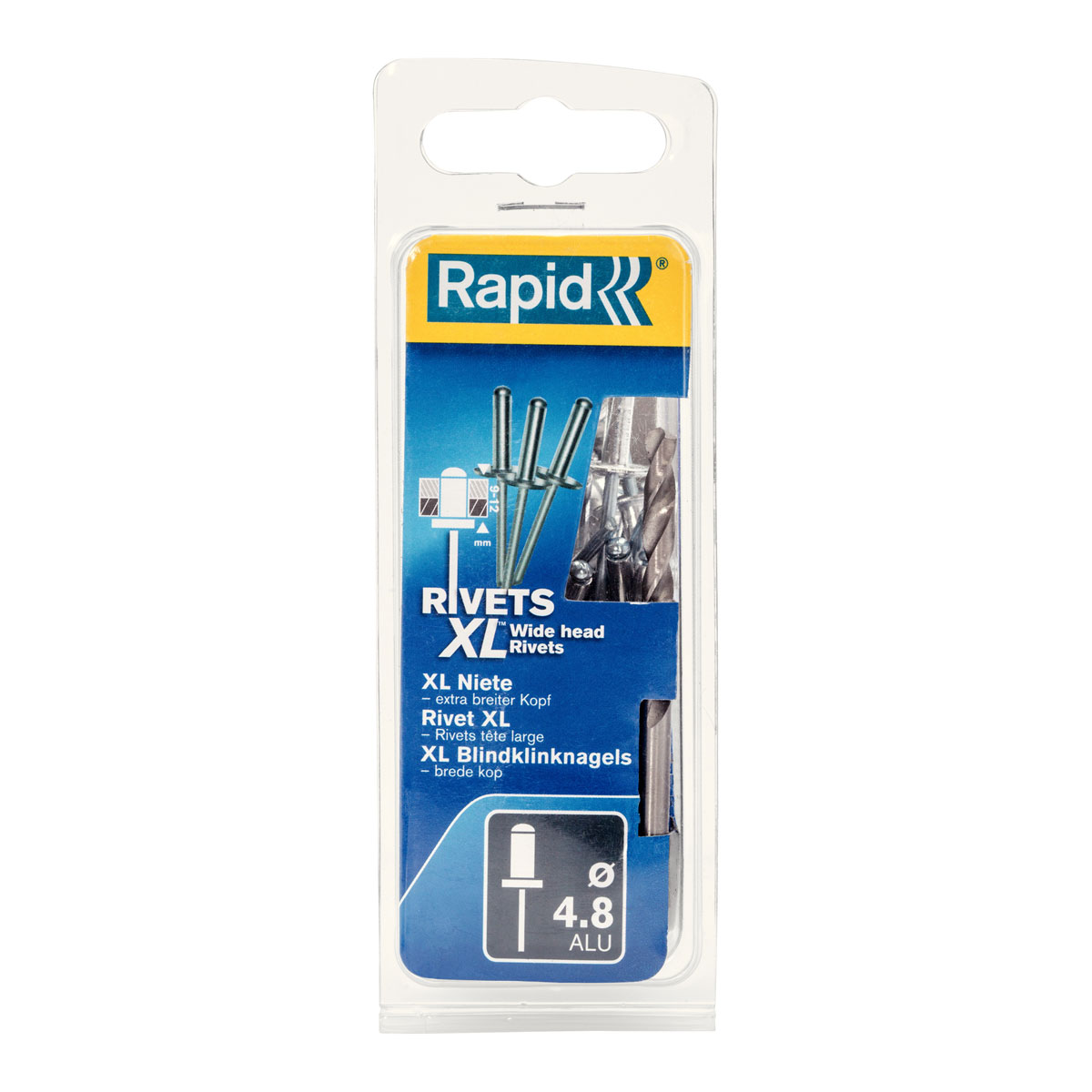 Rapid Blindnieten Großkopf 4,8 x 12 mm 40 Stück