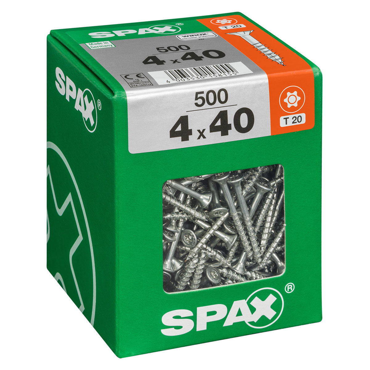 Spax Universalschrauben WIROX Senkkopf 4 x 40 XL 500 St Bild 2