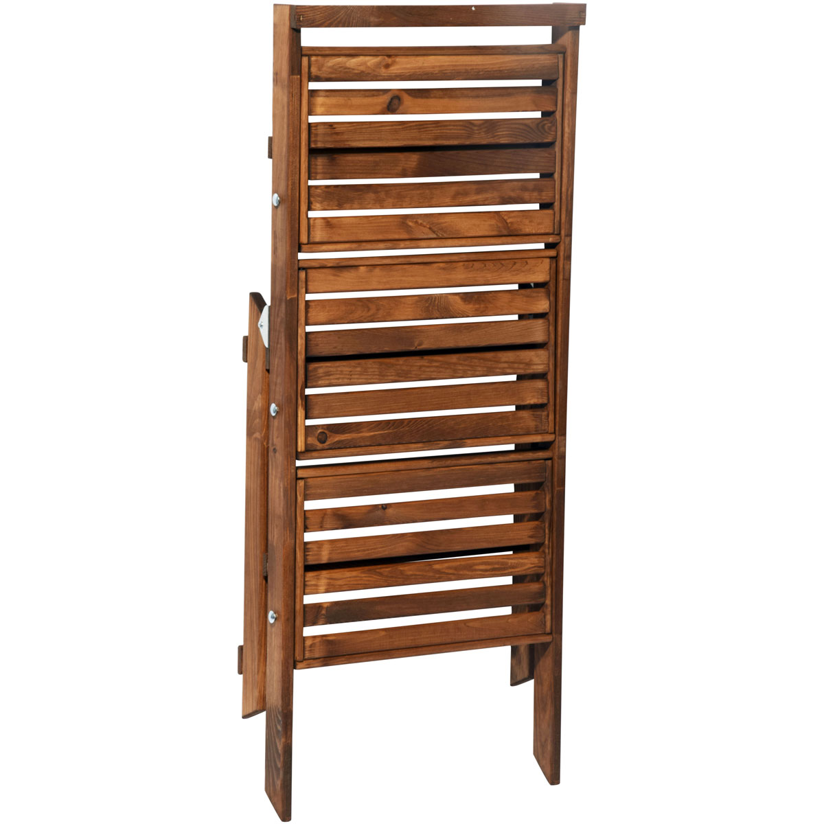 dobar Blumentreppe klappbar 50 x 102 x 46 cm braun Bild 4