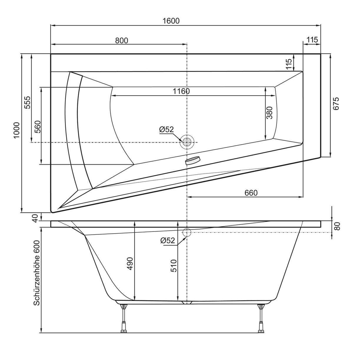 Ottofond Whirlpool-Komplettset Galia Mod B 160 x 100 cm inklusive Farblichtwechsler  Bild 2