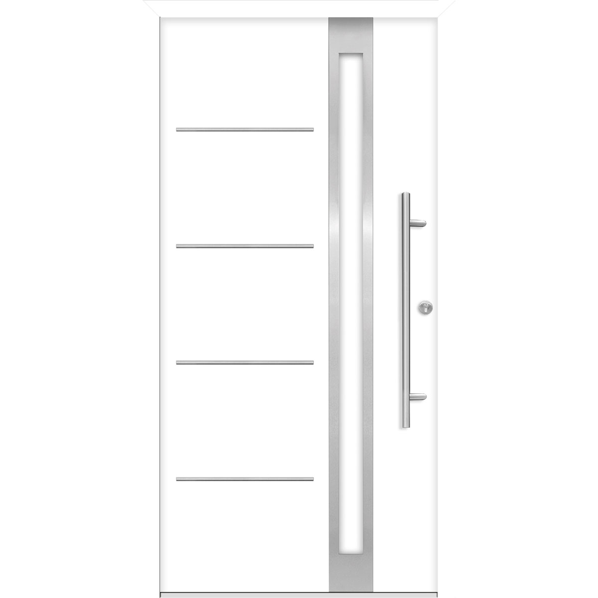 SplenDoor Premium-Haustür Passivedoor Umea energiesparendweiss 100 x 210 cm rechts