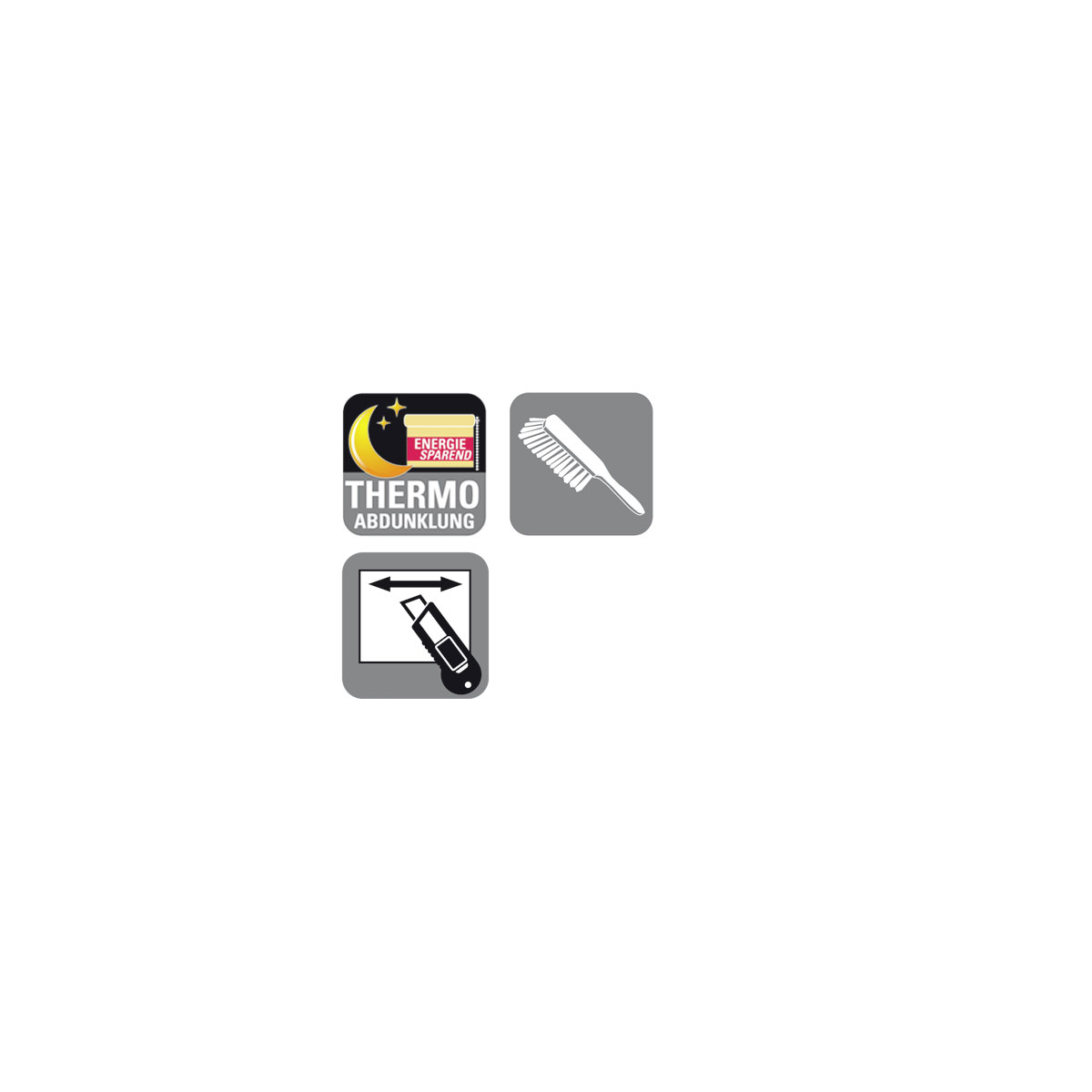 Gardinia Klemmrollo Thermo 100 x 150 cm weiß Bild 2