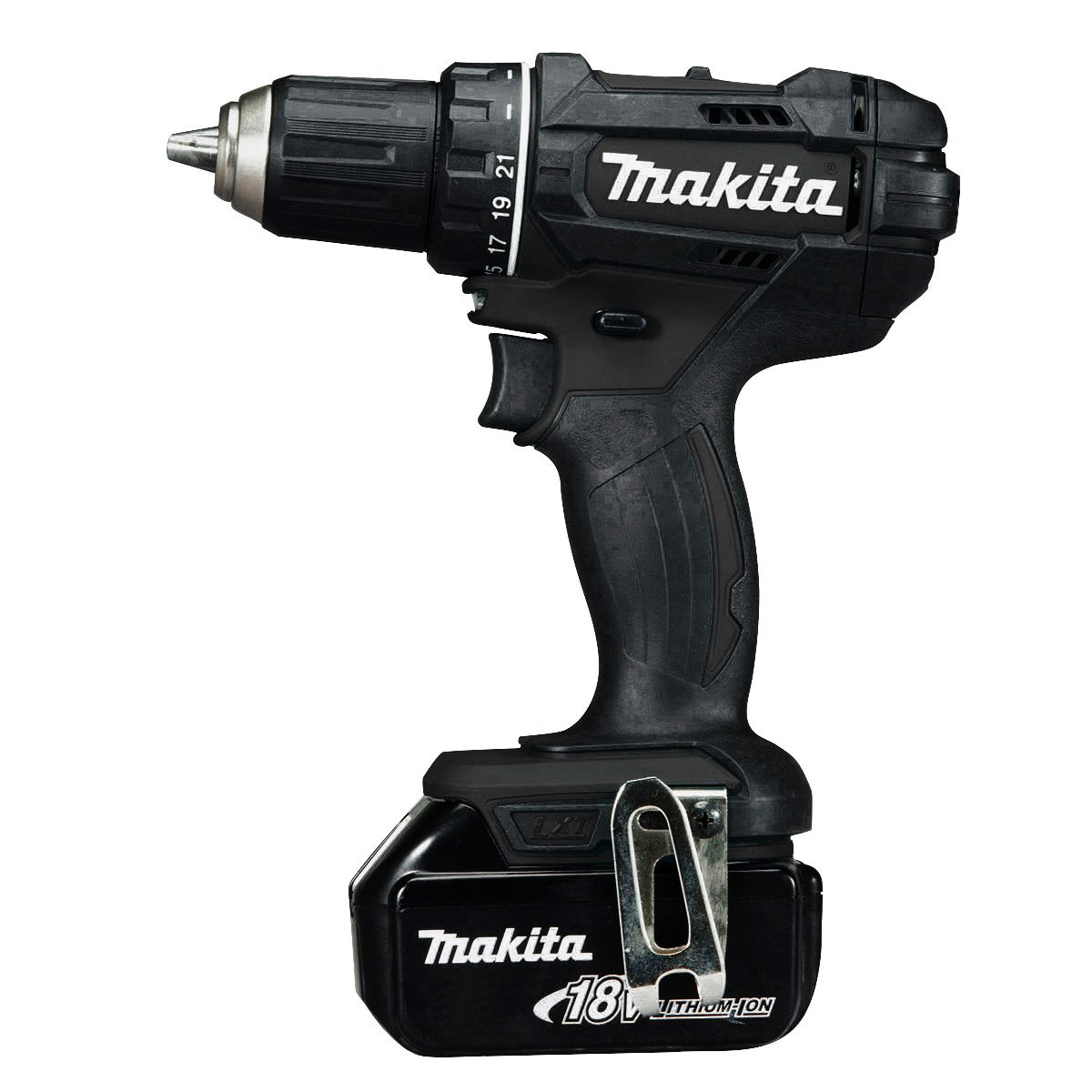 Makita Akku Bohrschrauber 18V inkl 2 Akkus Black Edition DDF482RFEB inkl Schnellladegerat und Transportkoffer 657302