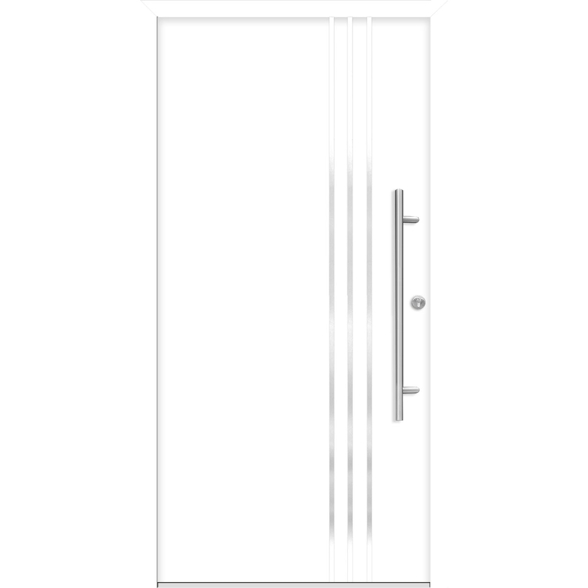 SplenDoor Premium-Haustür Passivedoor Kalmar energiesparend weiss 100 x 200 cm rechts
