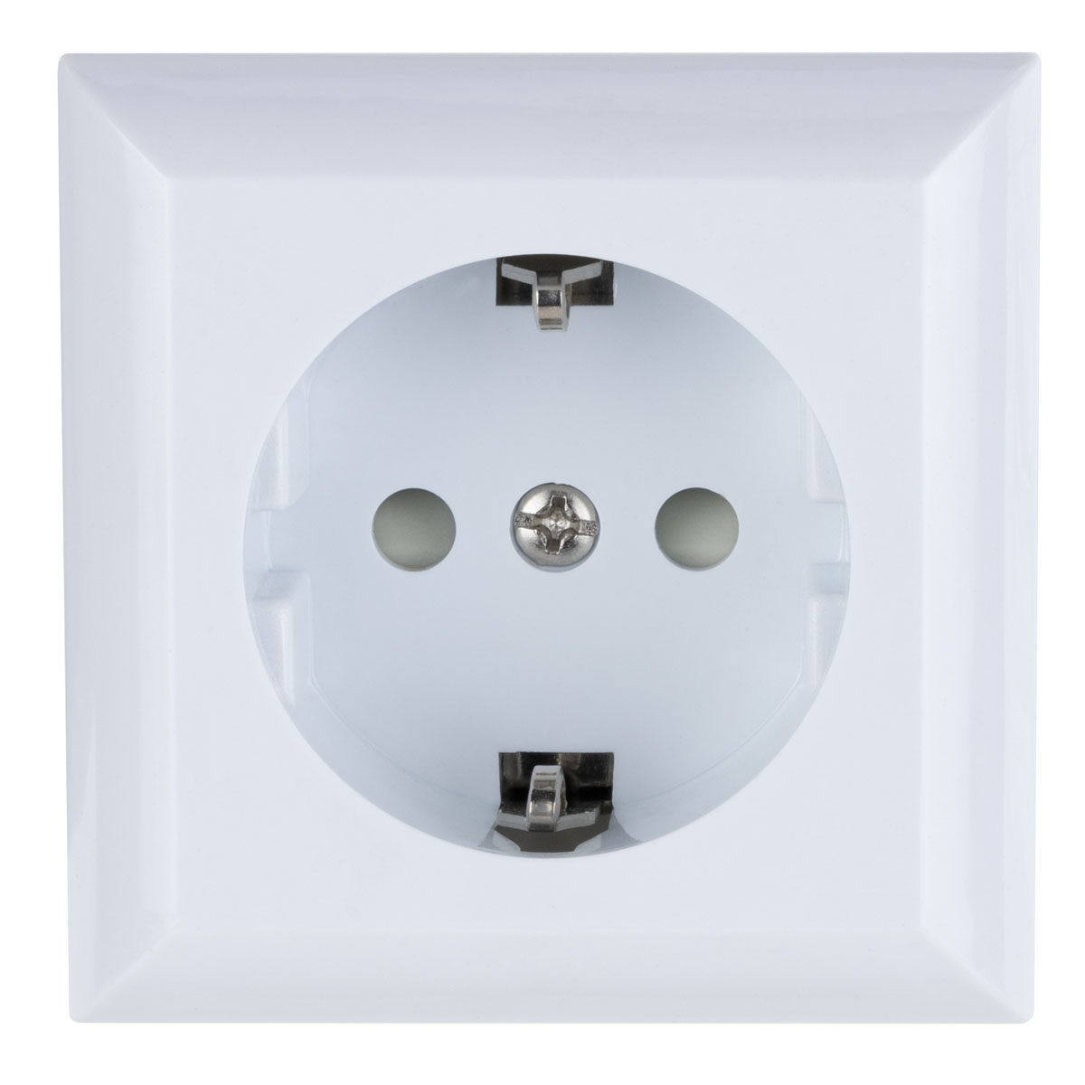 REV Ritter AP-Schalterprogramm PlanoLuxe weiß Steckdose mit Berührungsschutz