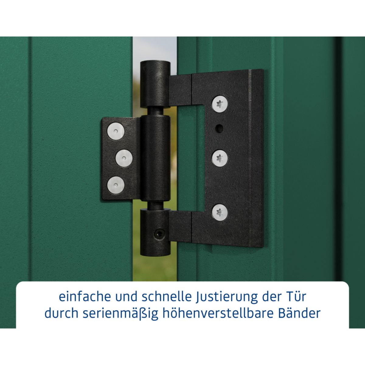 EcoStar  Gerätehaus Elegant-STyp 2RAL6005 1 flg Bild 5