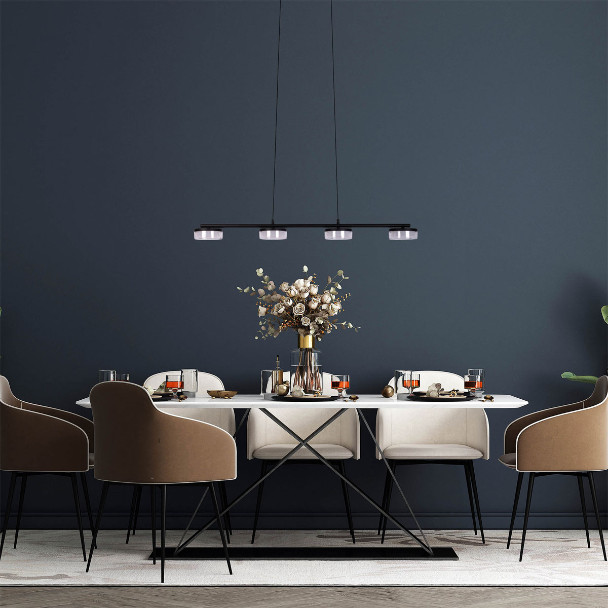 näve LED-Pendelleuchte Cimo 96x12x150cm dimmbar Bild 8