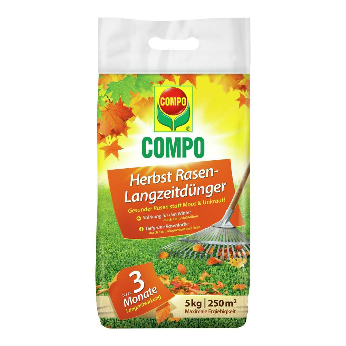 Compo Herbst Rasen-Langzeitdünger für 250 m² 5 L