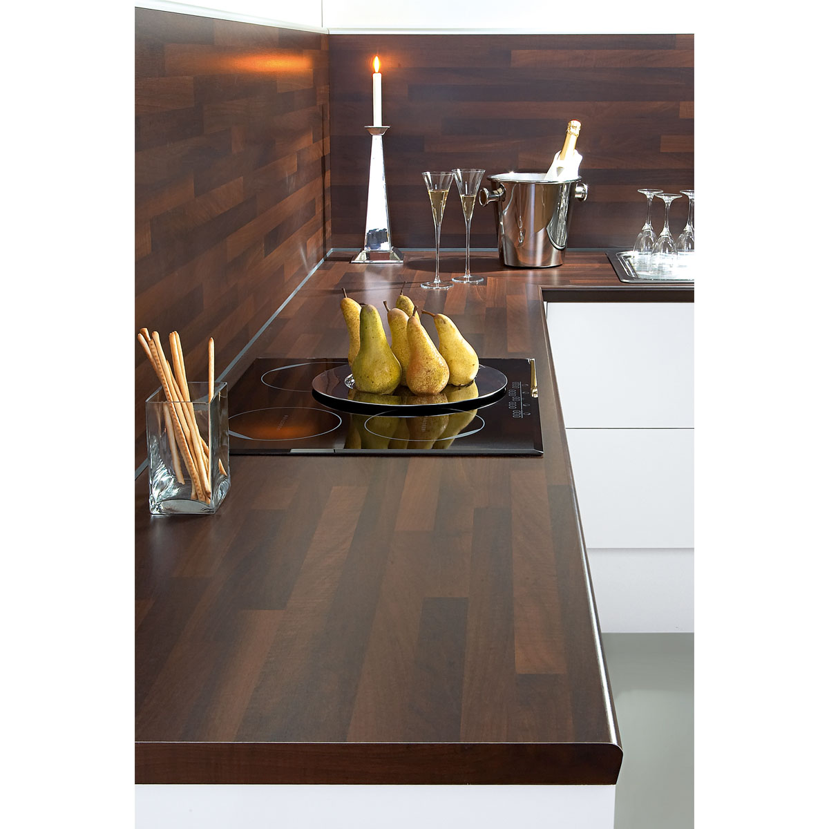 Getaelements Küchenarbeitsplatte noce butcherblock 4100 x 600 x 39 mm Bild 4