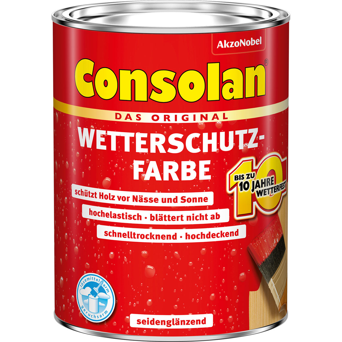 Consolan Wetterschutz-Farbe dunkelbraun 0,75 L