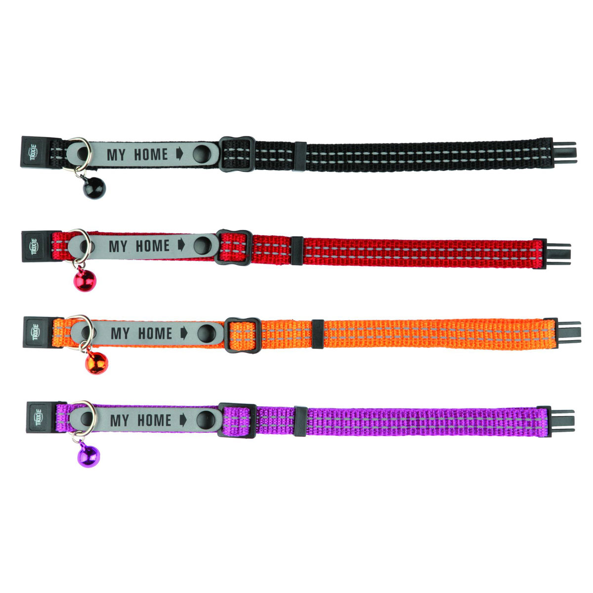 Trixie  Halsband reflektierend mit Adresslasche