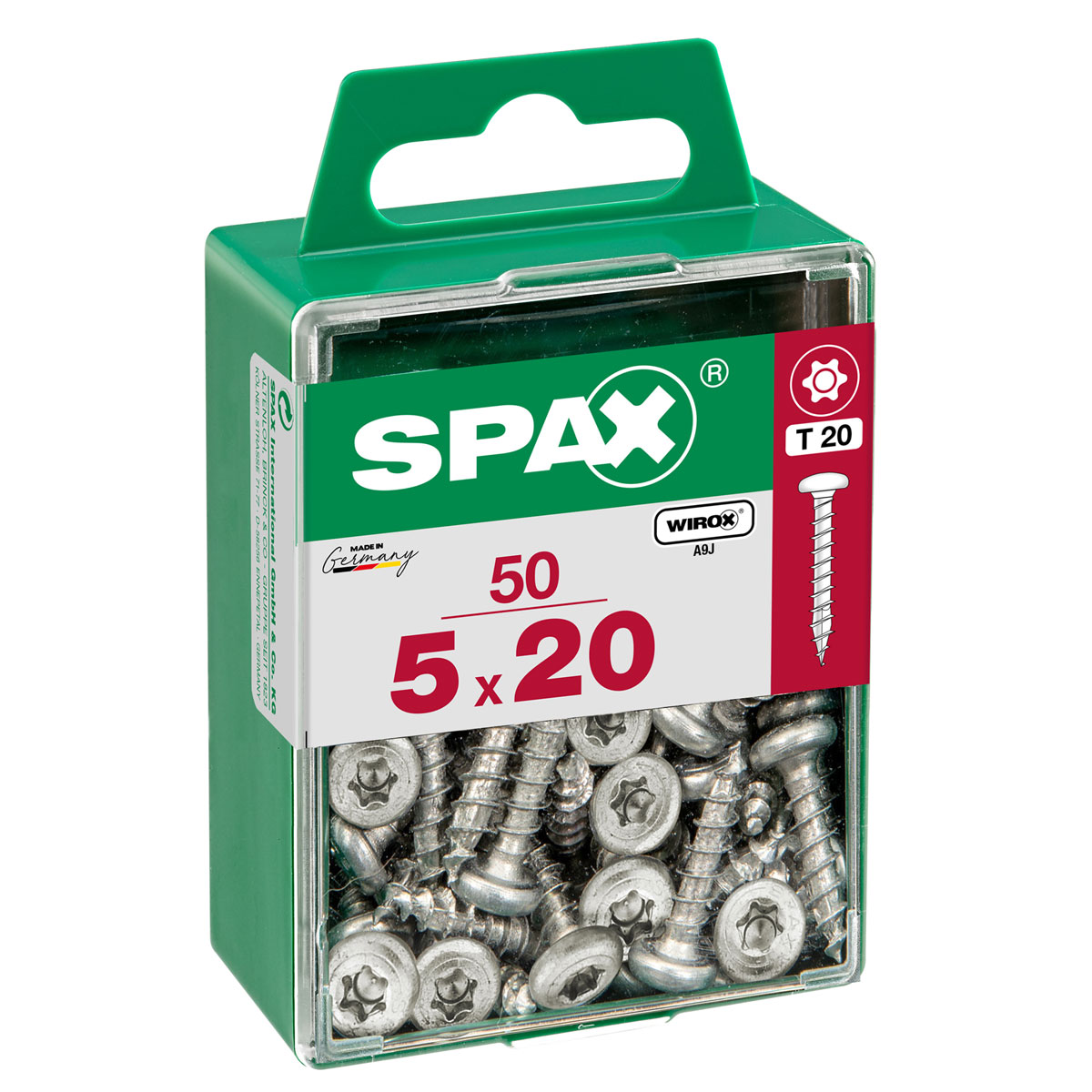 Spax Universalschraube WIROX Rundkopf 5 x 20 mm Torx 50 Stück