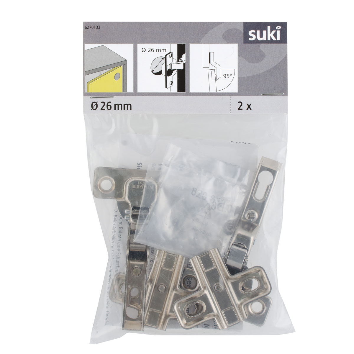 Suki Topfscharnier mit Feder 2 Stück