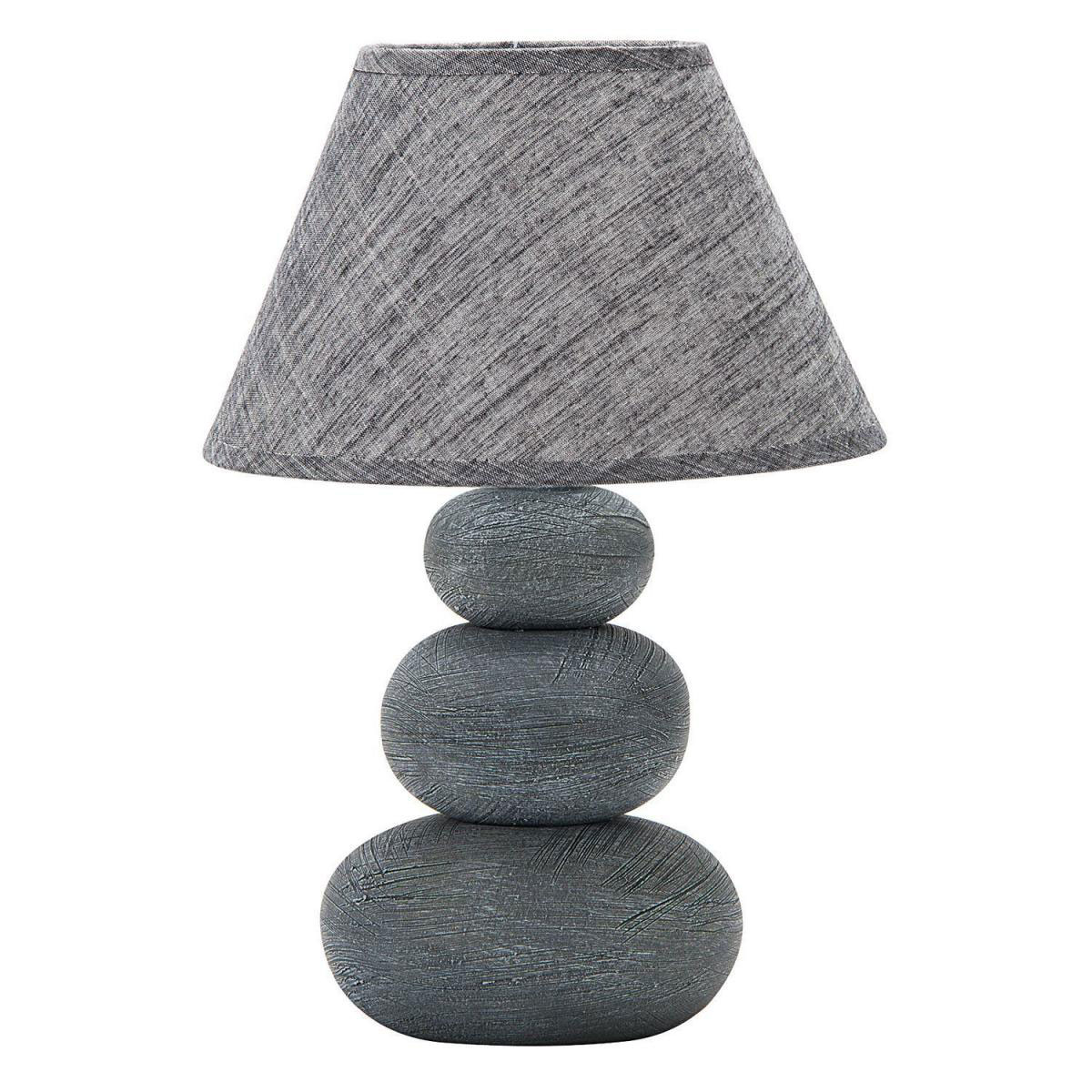 Flector Tischleuchte Steinoptik grau