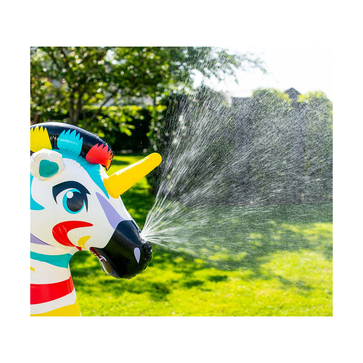 Summer Waves Wasserspielzeug Sprinkler Zebra 157x94x157cm Bunt Bild 6
