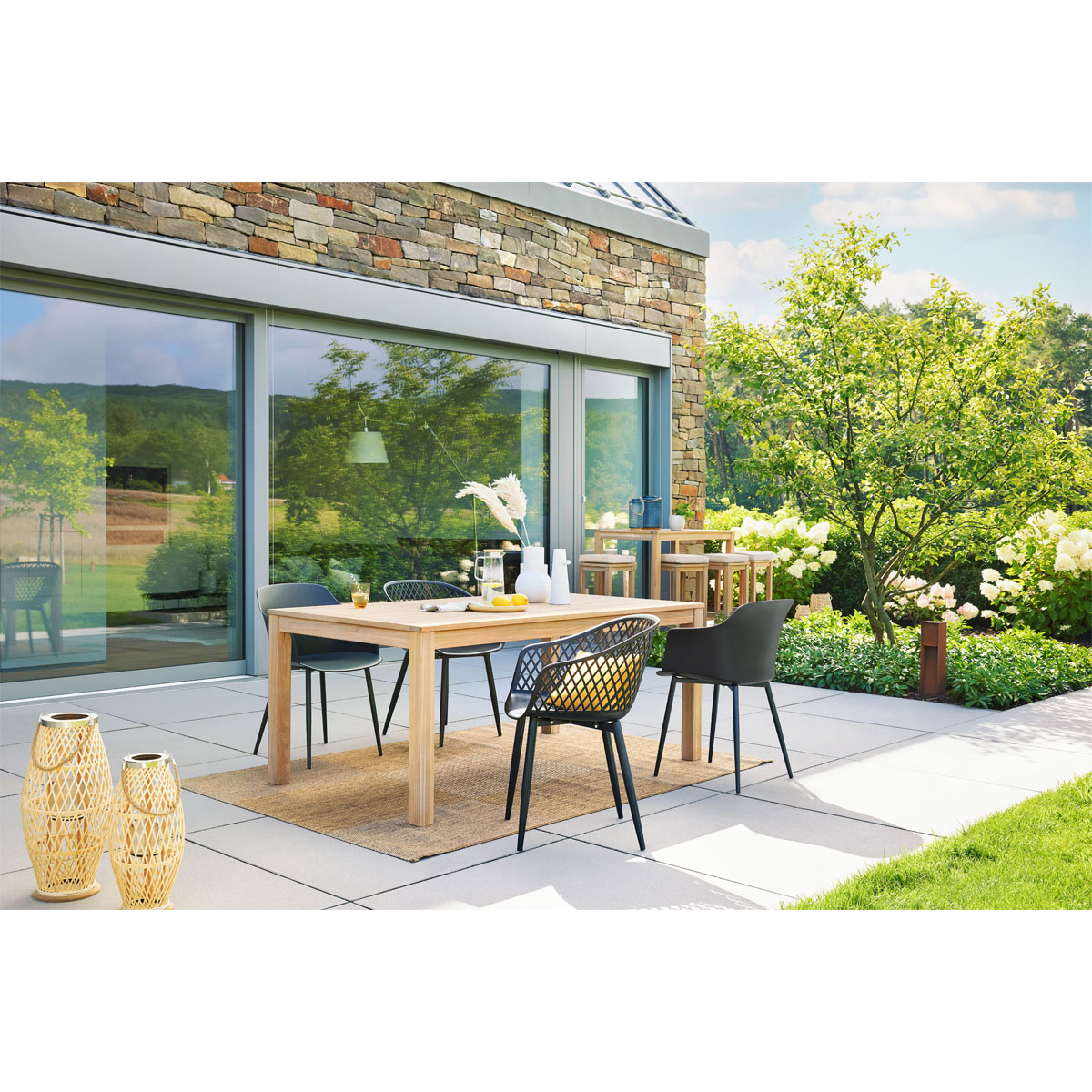 Haveson Gartentisch Mykonos Akazienholz 180 x 75 x 100 cm Bild 9