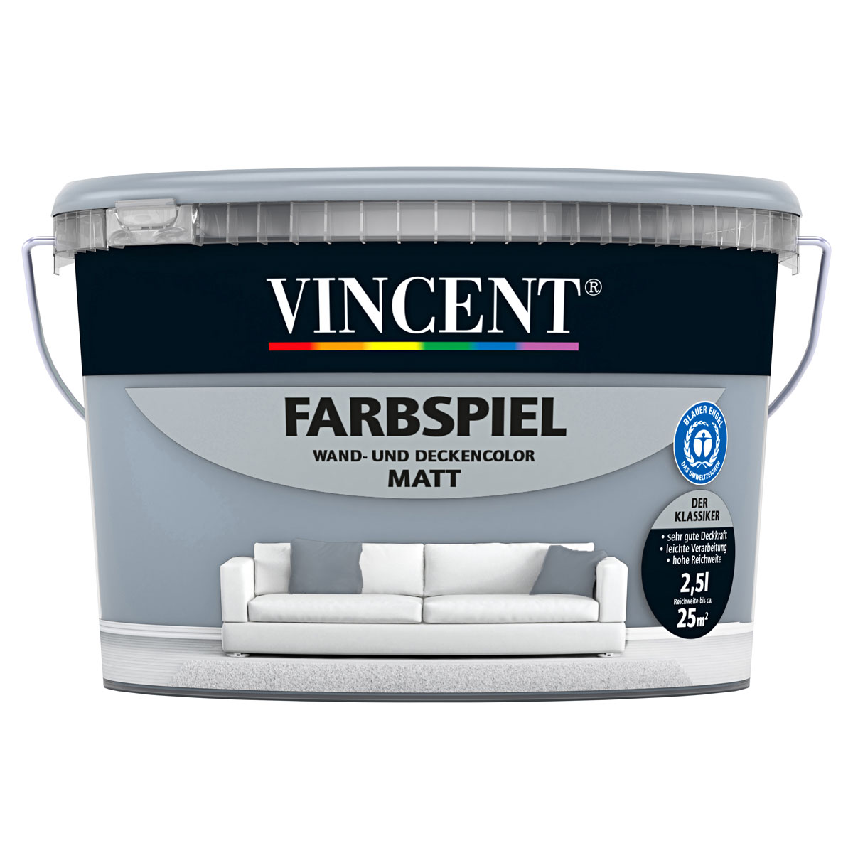 Vincent Farbspiel Fjord matt 2,5 L