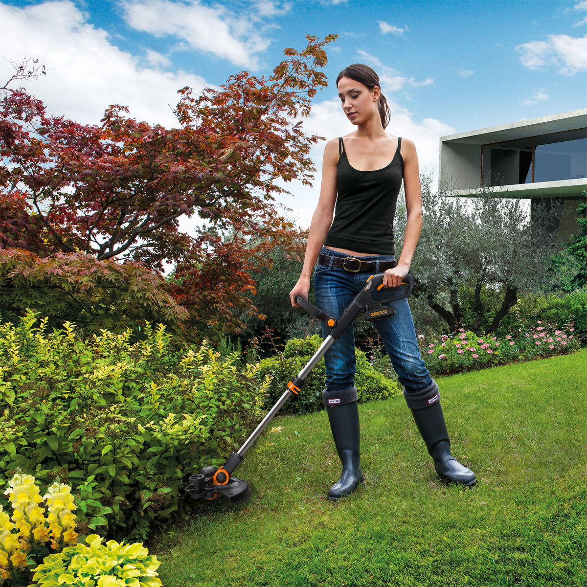 Worx Akku-Rasentrimmer-Set WG163E 6-teilig Bild 6