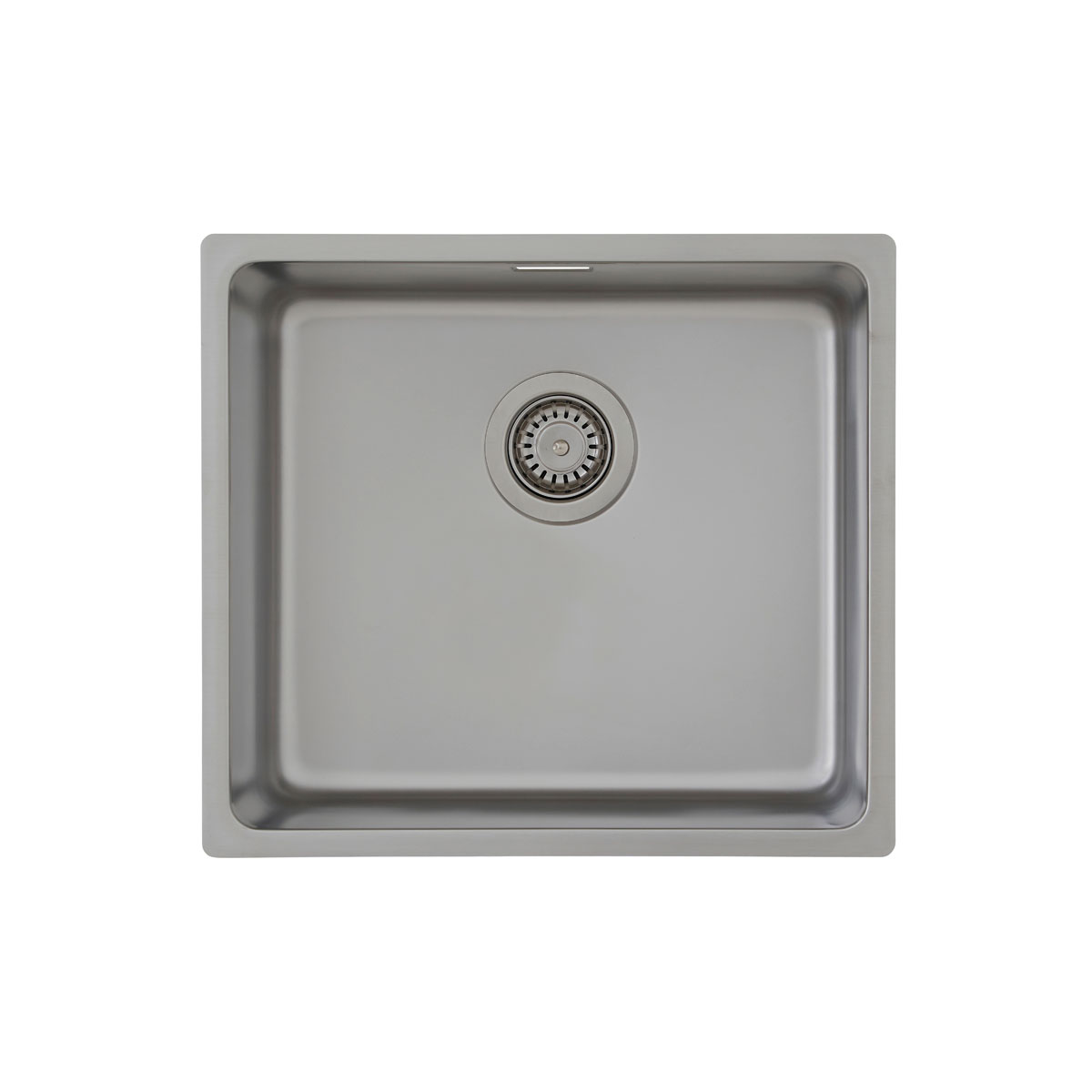 Respekta Spuele Edelstahl 49 cm inkl. Ab- und Ueberlaufgarnitur         