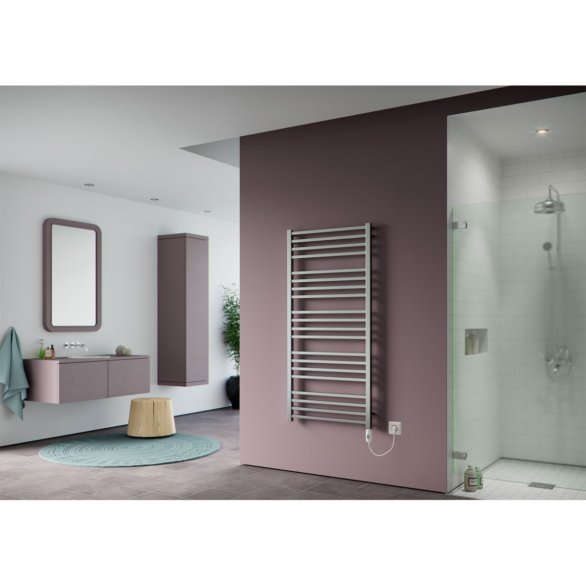 Ximax  Elektrischer Handtuchwärmer C4 1260 x 500 mm 600 Watt Typ 2 Chrom