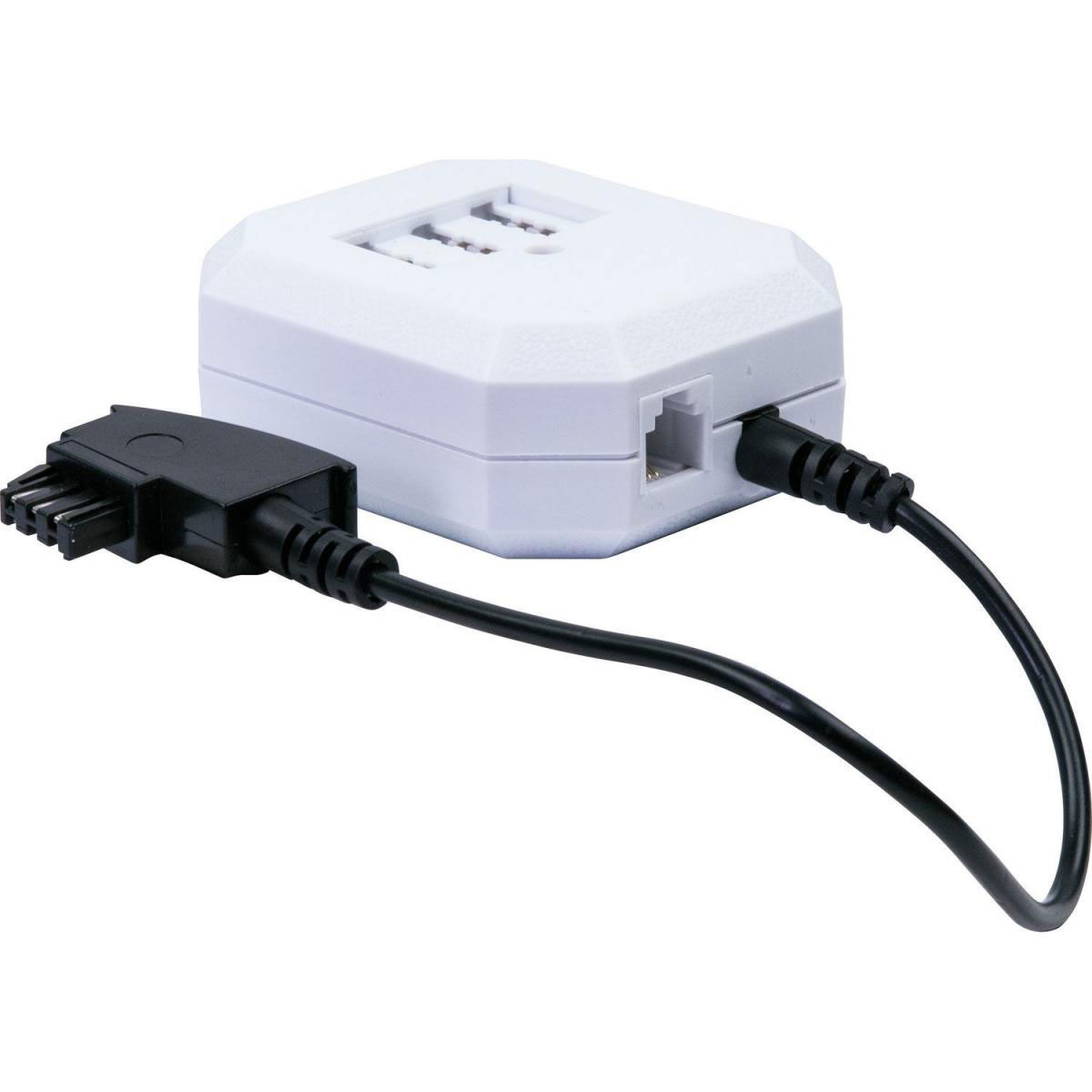 Schwaiger Telefon-Anschlussverteiler 4-fach für Aufputz weiß