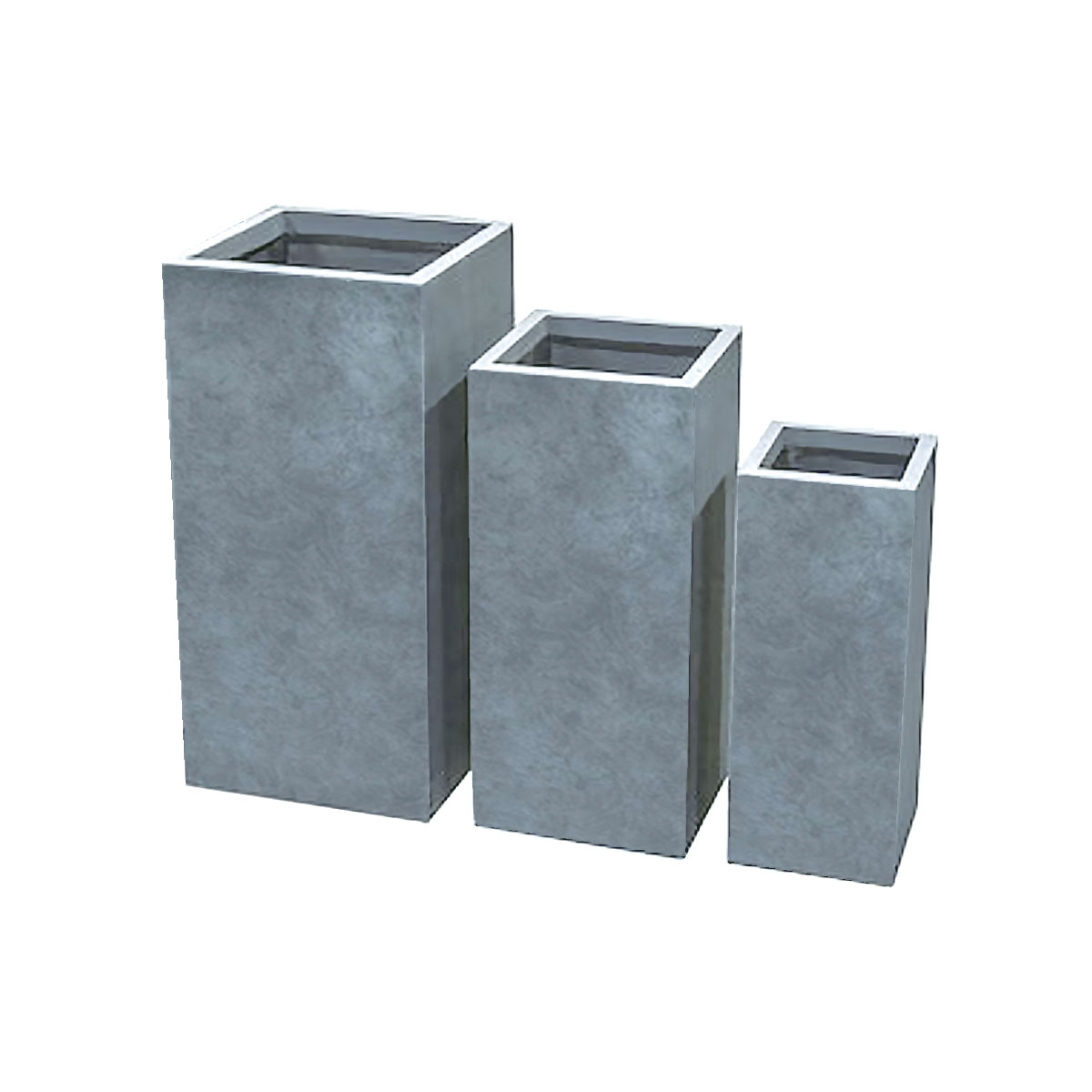 Haveson Pflanzsäule Wiped grey 22 x 22 x 50 cm