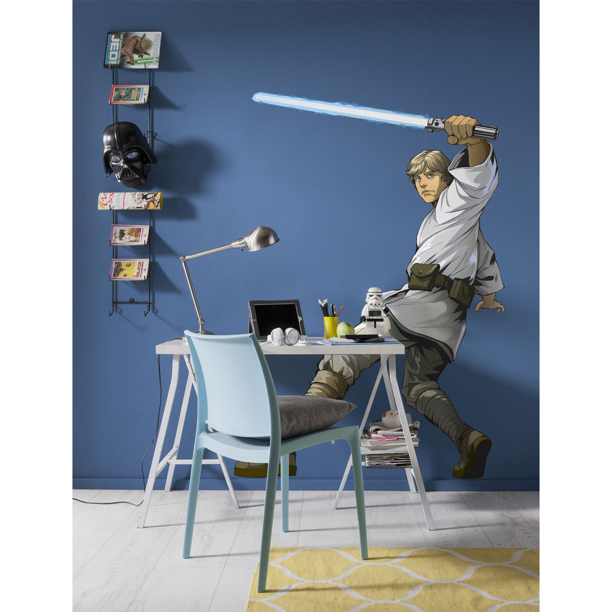 Komar Selbstklebende Vlies Wandtattoo Star Wars XXL Luke Skywalker 127x200 cm
