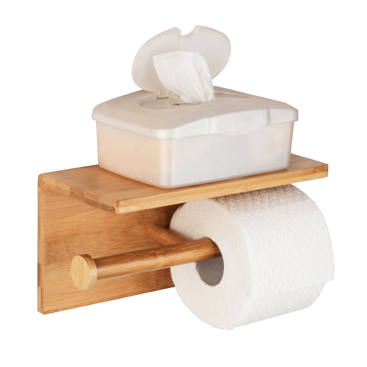 Wenko Toilettenpapierhalter Duo Bambusa Bild 6