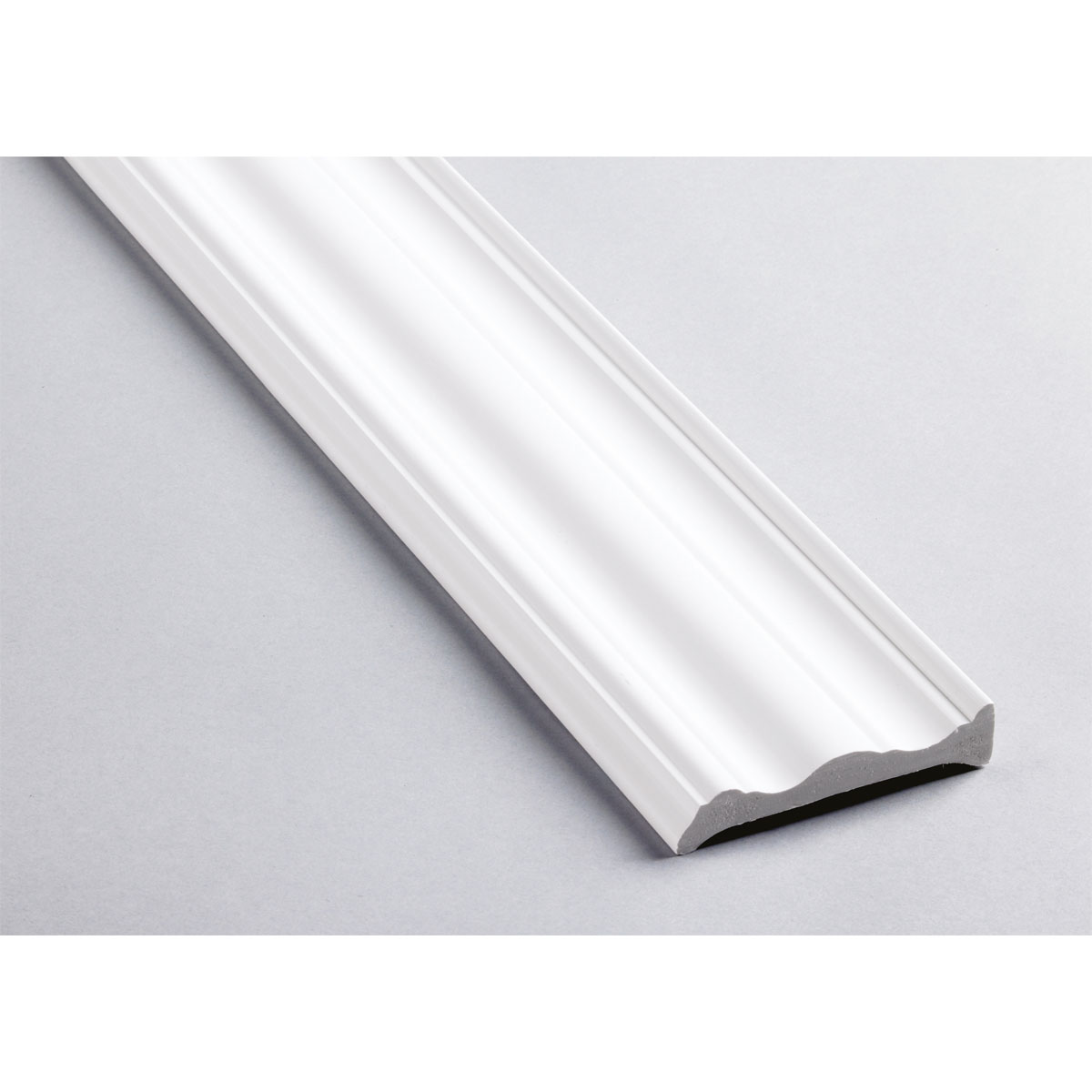 Fußleiste Dekor Brilliant-weiß 15 x 70 mm 2,5 m