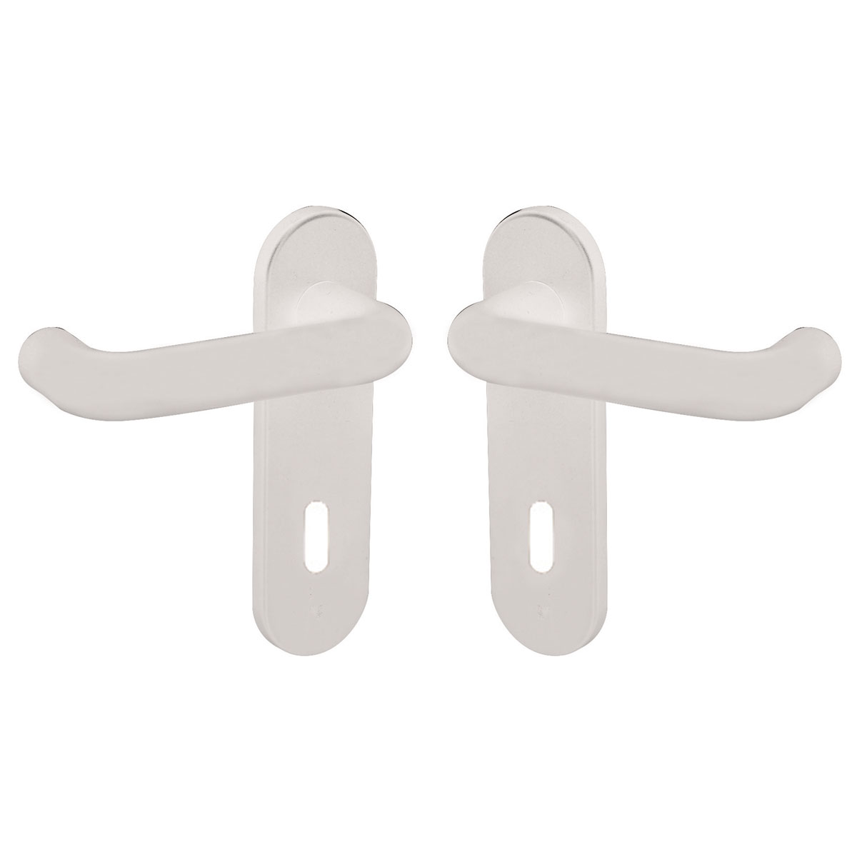 Alpertec Kurzschildgarnitur Nylon BB weiß