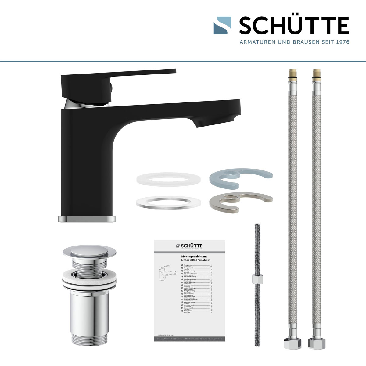 Schütte  Waschtischarmatur „Madagaskar“ schwarz/chrom Bild 4