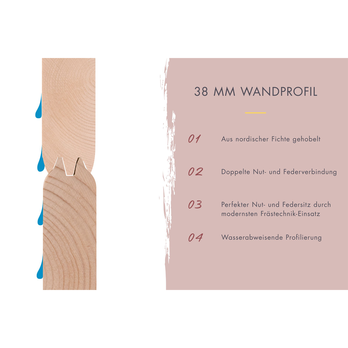 Karibu  Saunahaus „Mikka“ mit moderner Tür terragrau Bild 9