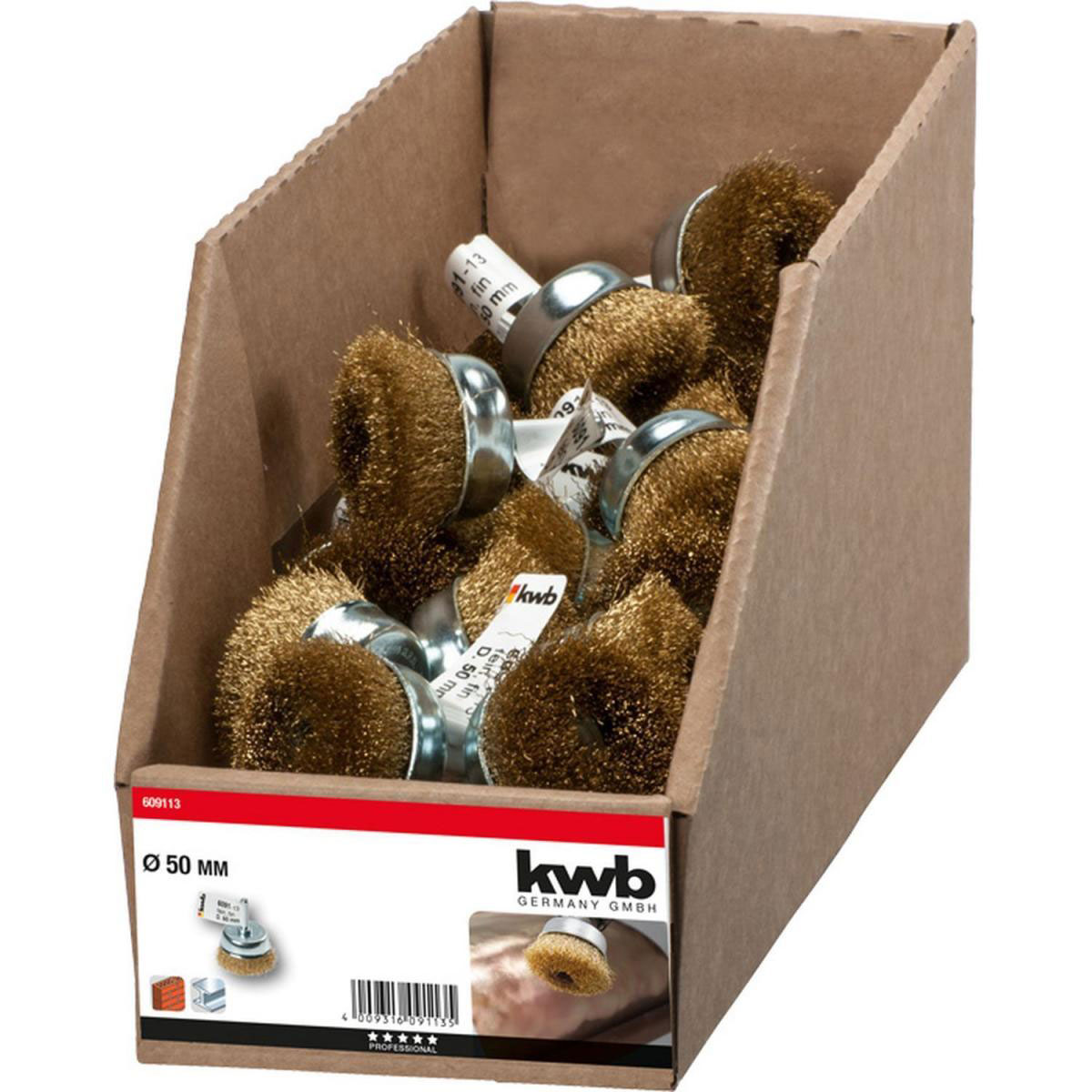 kwb  Topfbürste für Einsatz mit Bohrmaschinen und Akkuschraubern Bild 2